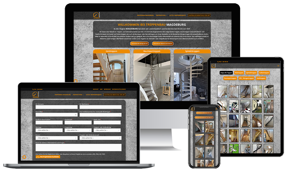 WEBENTWICKLUNG WUNSTORF – Ihre WordPress Webdesign & WooCommerce Agentur mit ❤ in der Region Hannover. Treppenbau